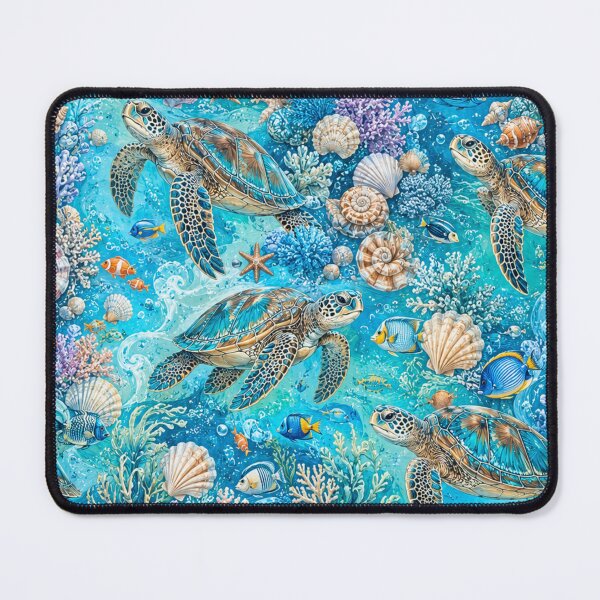 Item preview, Sea Turtle Ocean Paradise designed and sold by Gold&pixels.