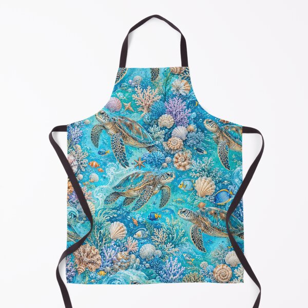 Item preview, Sea Turtle Ocean Paradise designed and sold by Gold&pixels.