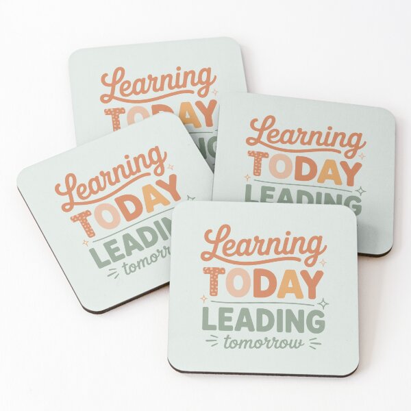 Item preview, Learning Today Leading Tomorrow Inspirational Education Typography designed and sold by CasonRudd11.