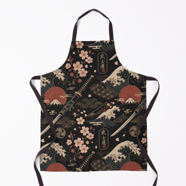 Item preview, Vintage Japanese Samurai Wave Pattern designed and sold by MoodSupplyStudio.