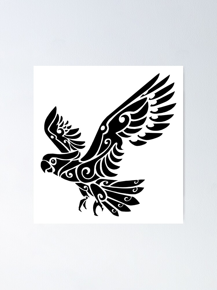 Parrot Tattoo Wall Art for Sale | Redbubble