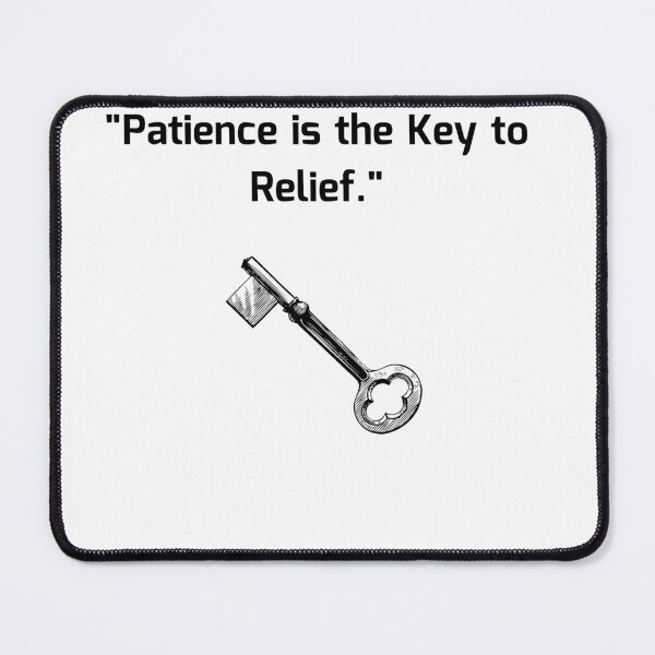 Item preview, Patience Is The Key To Relief Arabic Wisdom Quote designed and sold by eihabo.