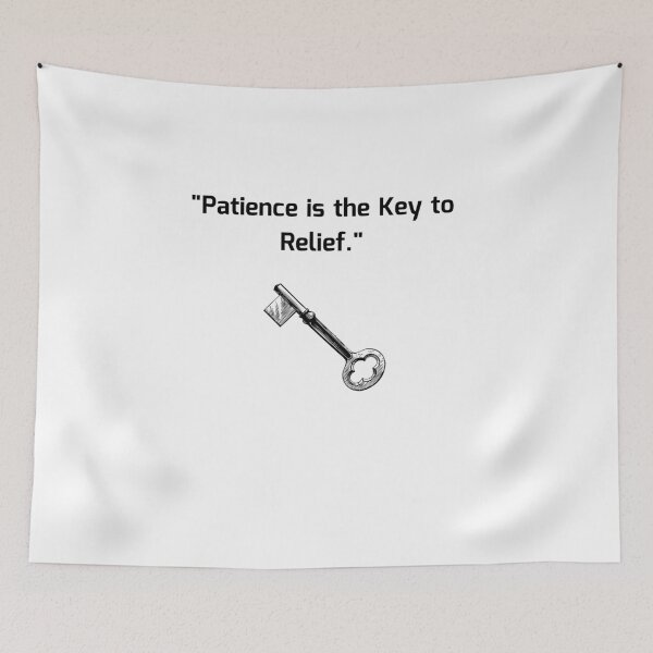Item preview, Patience Is The Key To Relief Arabic Wisdom Quote designed and sold by eihabo.