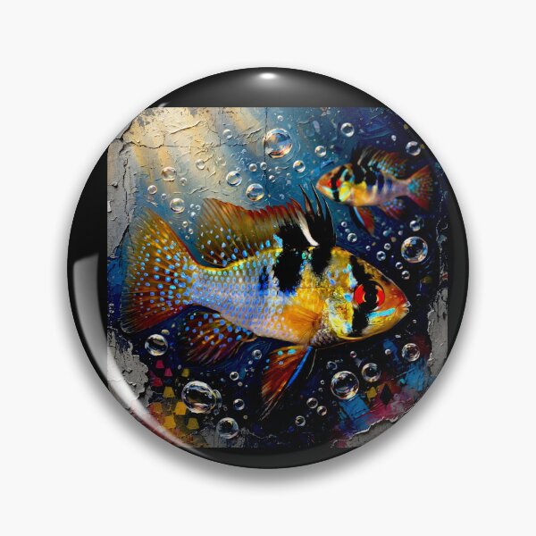 Item preview, Mikrogeophagus Ramirezi fish: Graffiti and Post-Expressionism #1 designed and sold by Helios Be. Lavsh.