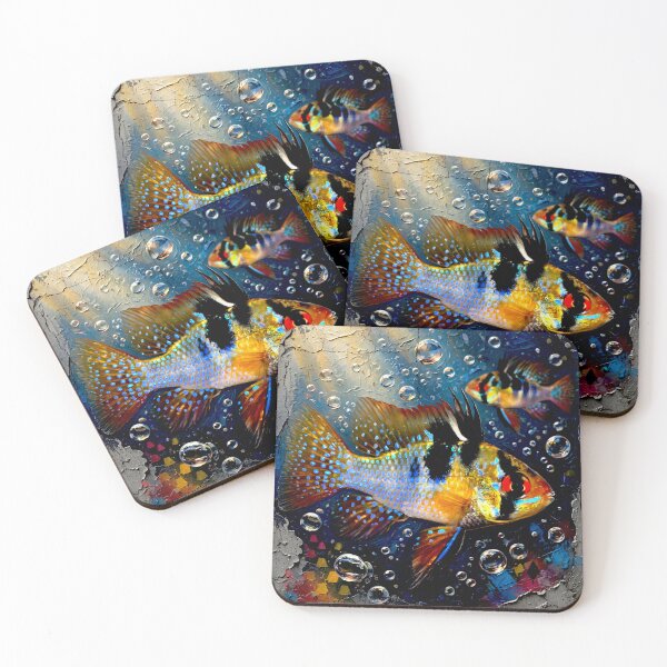 Item preview, Mikrogeophagus Ramirezi fish: Graffiti and Post-Expressionism #1 designed and sold by Helios Be. Lavsh.