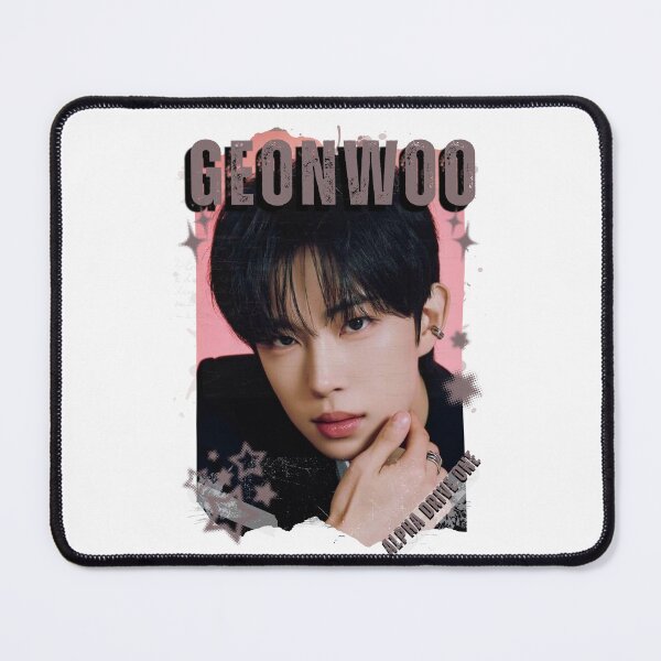 Item preview, ALPHA DRIVE ONEe (ALD1) Geonwoo Global KPOP Boy Group Black and White Collage Digital Art Portrait designed and sold by AJUNICE STUDIO.