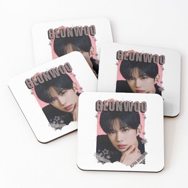 Item preview, ALPHA DRIVE ONEe (ALD1) Geonwoo Global KPOP Boy Group Black and White Collage Digital Art Portrait designed and sold by AJUNICE STUDIO.