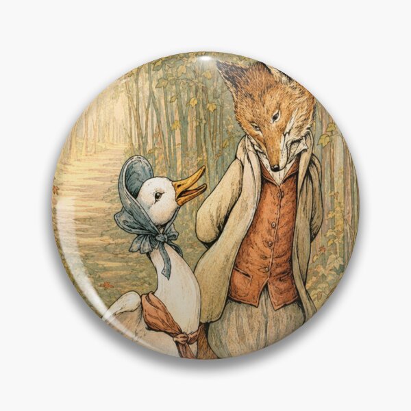 Item preview, Beatrix Potter Print Vintage Storybook Jemima Puddleduck & the Fox Nursery Wall Art for Children's Room designed and sold by RickE.