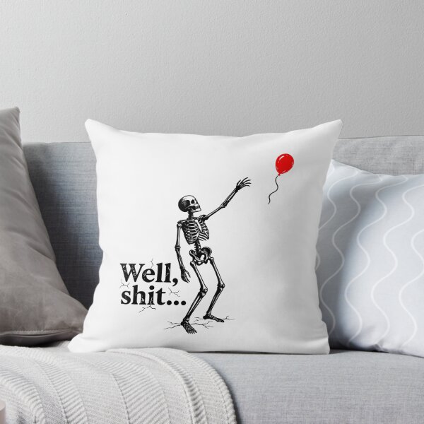 Item preview, Funny Skeleton Lost Balloon Well Shit Gothic Halloween Vintage designed and sold by ChuyenSuperx.