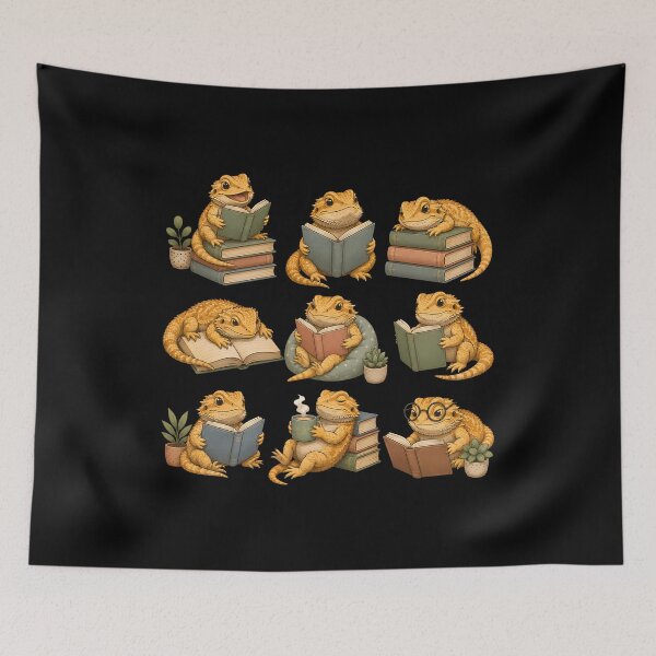Item preview, Bearded Dragons Reading Books designed and sold by CelidaBonde.