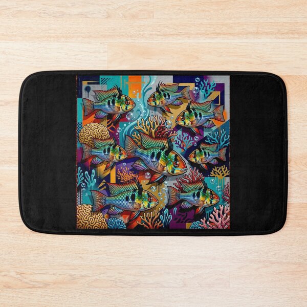 Item preview, Mikrogeophagus Ramirezi fish: Graffiti and Post-Expressionism #3 designed and sold by Helios Be. Lavsh.