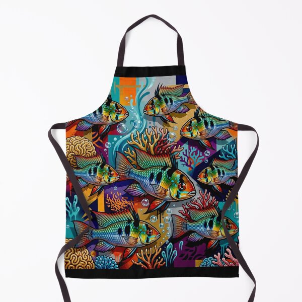 Item preview, Mikrogeophagus Ramirezi fish: Graffiti and Post-Expressionism #3 designed and sold by Helios Be. Lavsh.