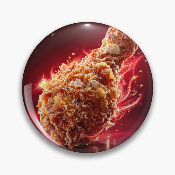 Item preview, Golden Crispy Fried Chicken Drumstick | Crunchy Food Art | Crispy Comfort Food Illustration designed and sold by Grafititee.
