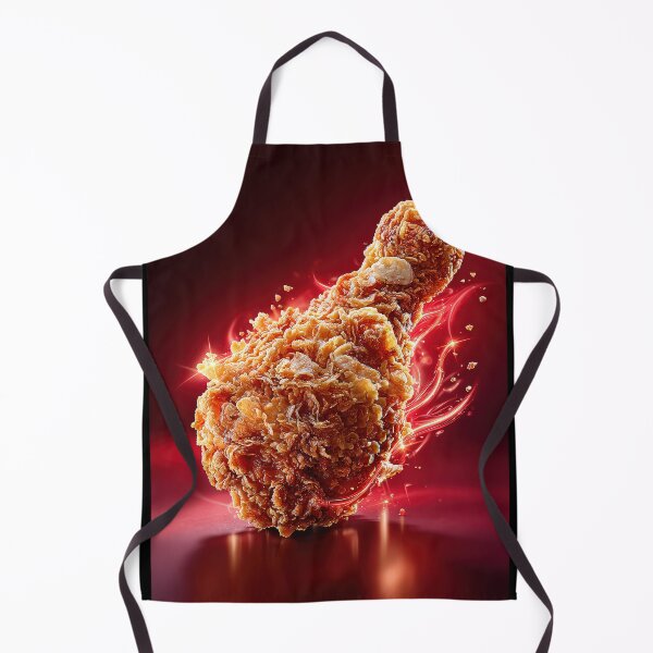 Item preview, Golden Crispy Fried Chicken Drumstick | Crunchy Food Art | Crispy Comfort Food Illustration designed and sold by Grafititee.