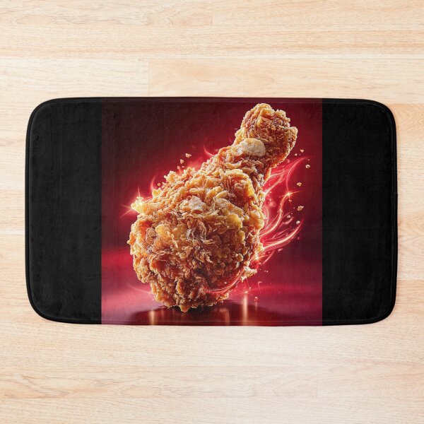 Item preview, Golden Crispy Fried Chicken Drumstick | Crunchy Food Art | Crispy Comfort Food Illustration designed and sold by Grafititee.