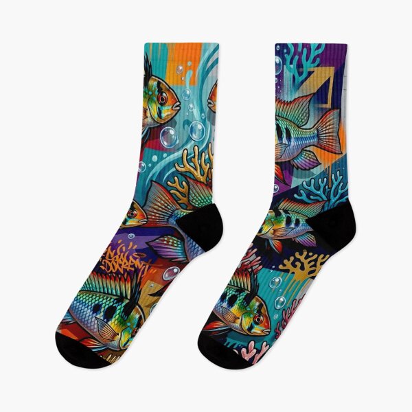 Item preview, Mikrogeophagus Ramirezi fish: Graffiti and Post-Expressionism #3 designed and sold by Helios Be. Lavsh.