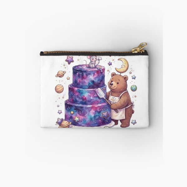 Item preview, Cosmic Bakery Bear | Galaxy Cake Baker Mouse | Cute Space Kitchen Art | Kawaii Celestial Dessert Illustration designed and sold by Cosmic Doodle Co..