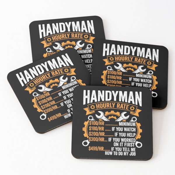 Item preview, Handyman Hourly Rate Funny Mechanic Repairman Tools Humor Graphic Text Art designed and sold by Clyrexor.