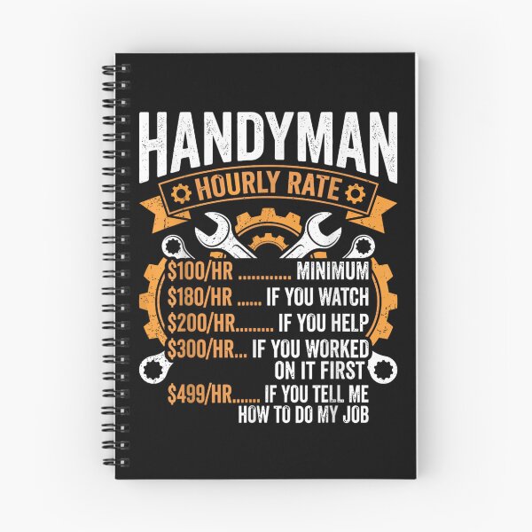 Item preview, Handyman Hourly Rate Funny Mechanic Repairman Tools Humor Graphic Text Art designed and sold by Clyrexor.