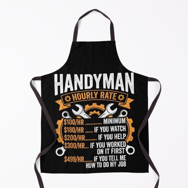 Item preview, Handyman Hourly Rate Funny Mechanic Repairman Tools Humor Graphic Text Art designed and sold by Clyrexor.