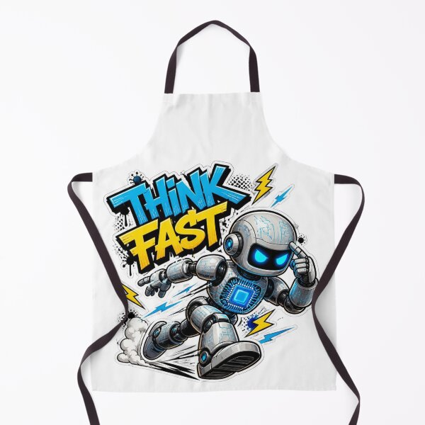 Item preview, THINK FAST Graffiti Sticker PNG | Gamer Brain Graphic | Funny Gaming Quote Vinyl Decal | Retro Arcade Laptop, Water Bottle & Notebook Sticker designed and sold by Stylestickers55.