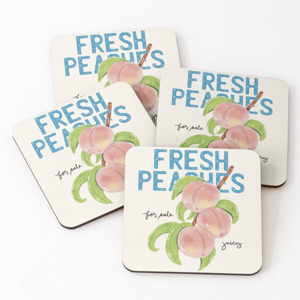 Item preview, Fresh Peaches for Sale | Vintage Farmers Market Fruit Illustration | Cottagecore Peach Lover Gift designed and sold by CricketDoodles.