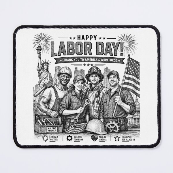 Item preview, Labor Day Sketch – Building America Together designed and sold by Nela-&-Lena.