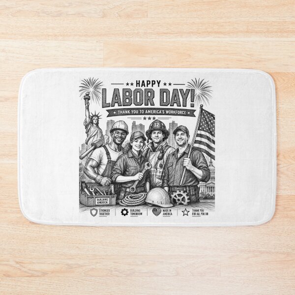 Item preview, Labor Day Sketch – Building America Together designed and sold by Nela-&-Lena.