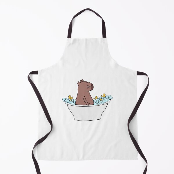 Item preview, Capybara Bath Time Cute Whimsical Hot Spring Relaxing Art designed and sold by SChouseclothing.