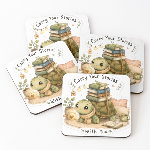 Item preview, Carry Your Stories With You – Cute Reading Turtle with Books Sticker designed and sold by BLOOMVELLE.