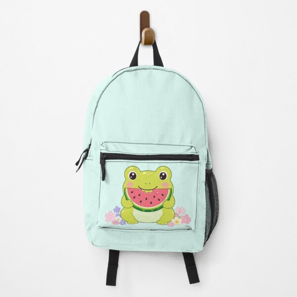 Item preview, Cute Kawaii Frog Eating Watermelon  designed and sold by SweetLilith.