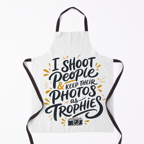 Item preview, I Shoot People and Keep Their Photos as Trophies | Funny Photographer Typography designed and sold by bambooks.tabooks.