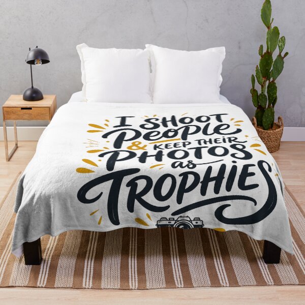 Item preview, I Shoot People and Keep Their Photos as Trophies | Funny Photographer Typography designed and sold by bambooks.tabooks.
