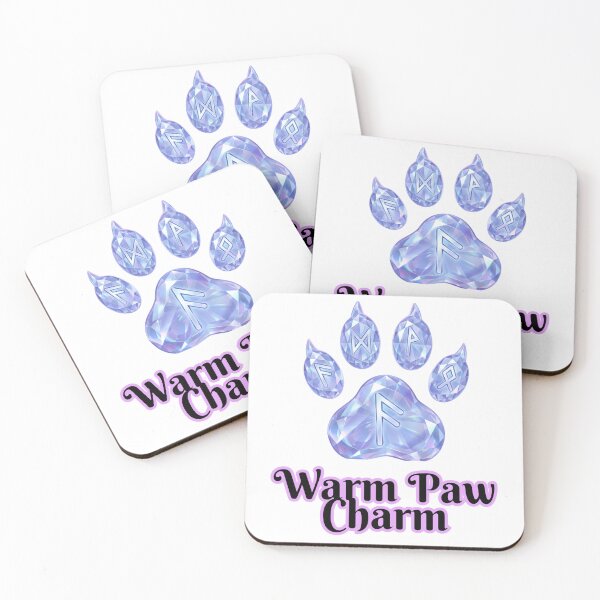 Item preview, Warm Paw Charm – Crystal Paw Rune Emblem designed and sold by MashiroPaw.