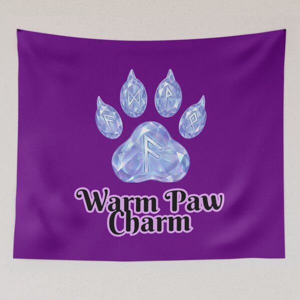 Item preview, Warm Paw Charm – Crystal Paw Rune Emblem designed and sold by MashiroPaw.