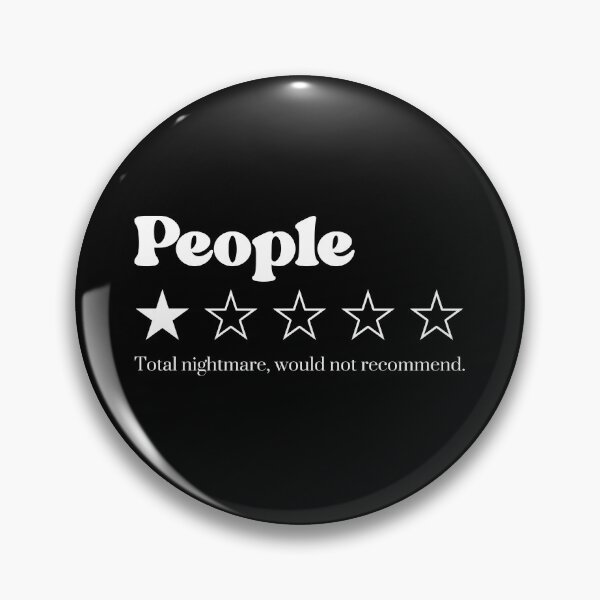 Item preview, Funny People One Star Review, Sarcastic Introvert Humor designed and sold by Quiajia.