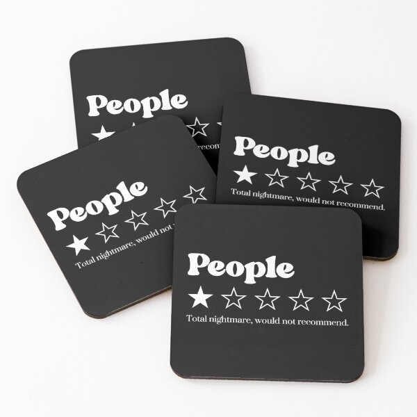 Item preview, Funny People One Star Review, Sarcastic Introvert Humor designed and sold by Quiajia.