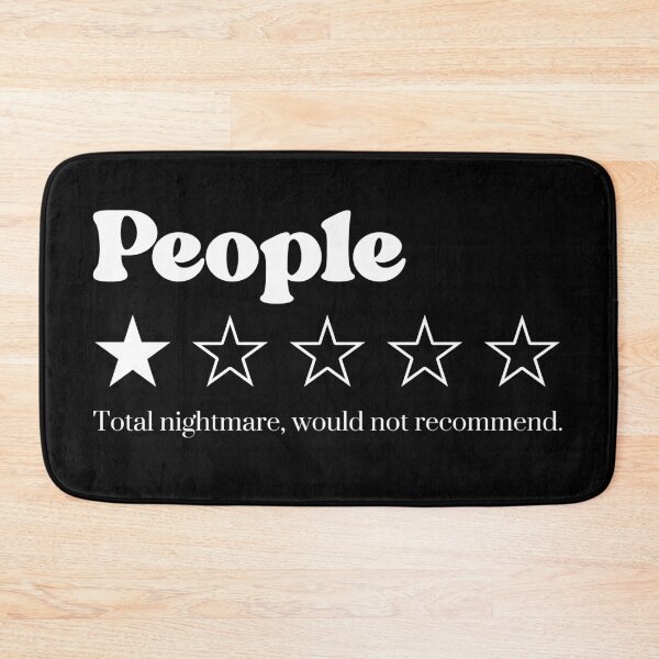 Item preview, Funny People One Star Review, Sarcastic Introvert Humor designed and sold by Quiajia.