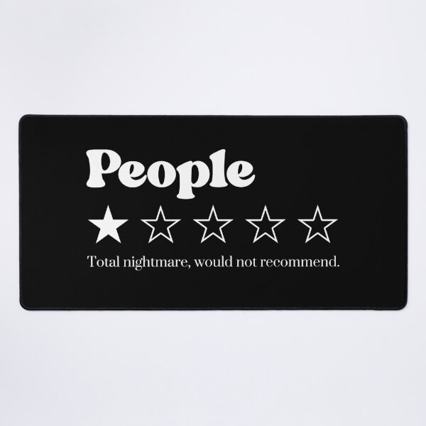 Item preview, Funny People One Star Review, Sarcastic Introvert Humor designed and sold by Quiajia.