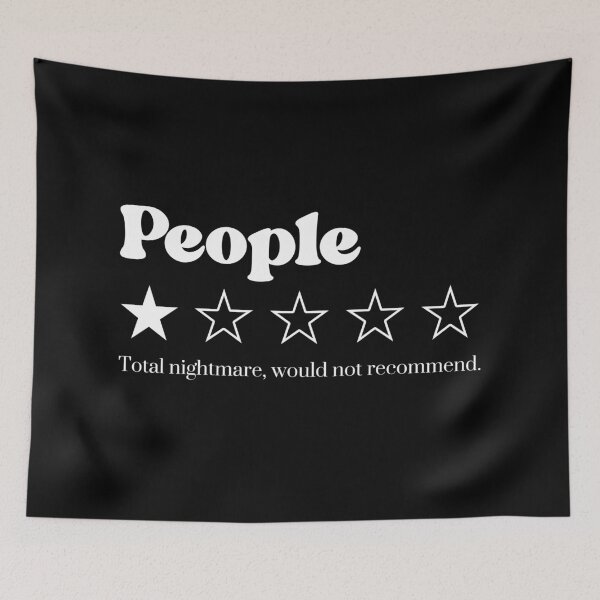 Item preview, Funny People One Star Review, Sarcastic Introvert Humor designed and sold by Quiajia.