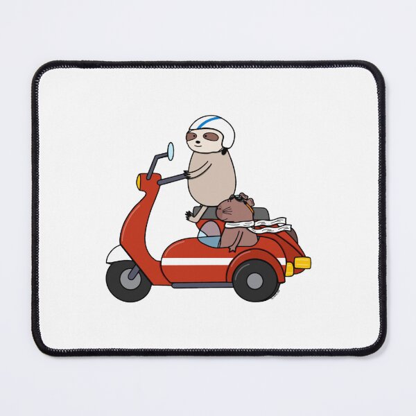 Item preview, Sloth Capybara Scooter Duo Funny Cruising Best Friends Graphic designed and sold by SChouseclothing.