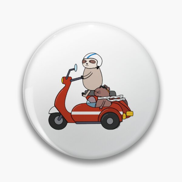 Item preview, Sloth Capybara Scooter Duo Funny Cruising Best Friends Graphic designed and sold by SChouseclothing.