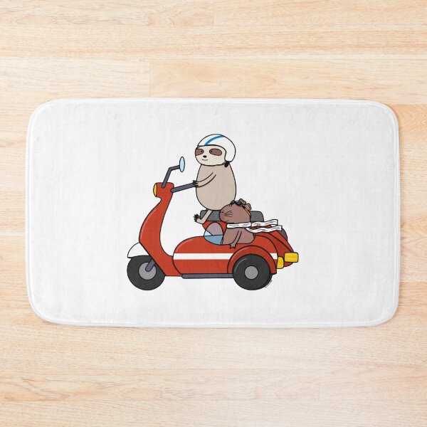 Item preview, Sloth Capybara Scooter Duo Funny Cruising Best Friends Graphic designed and sold by SChouseclothing.