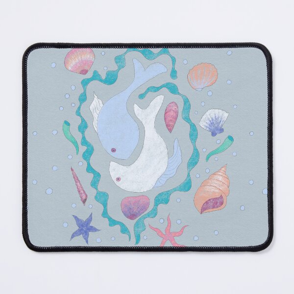 Item preview, Pisces Fish & Seashells, Ocean Hand-Drawn Design designed and sold by Sukilopi.