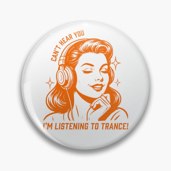 Item preview, Can't Hear You I'm Listening to Trance Vintage Pop Art Design designed and sold by paulo silveira.