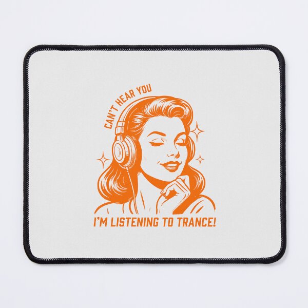Item preview, Can't Hear You I'm Listening to Trance Vintage Pop Art Design designed and sold by paulo silveira.