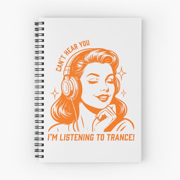 Item preview, Can't Hear You I'm Listening to Trance Vintage Pop Art Design designed and sold by paulo silveira.
