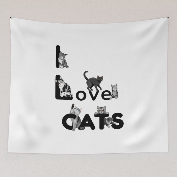Item preview, I love cats designed and sold by NorthNook.