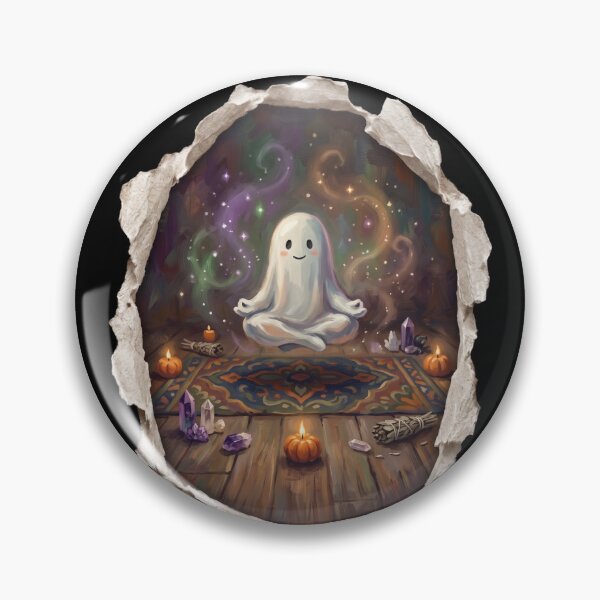 Item preview, Meditating Yoga Ghost designed and sold by Tiffany Roy.