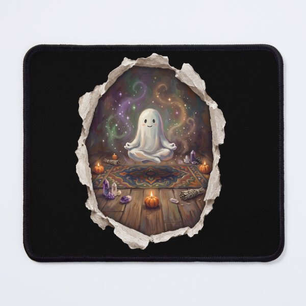 Item preview, Meditating Yoga Ghost designed and sold by Tiffany Roy.
